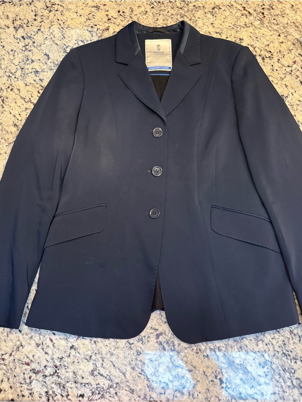 Tredstep symphony classic navy blue show coat